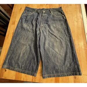 Lacoste Denim Shorts‎ Baggy Fit Button Fly Y2K Mens Size 36